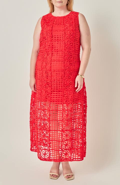 Textured Sleeveless Maxi Dress