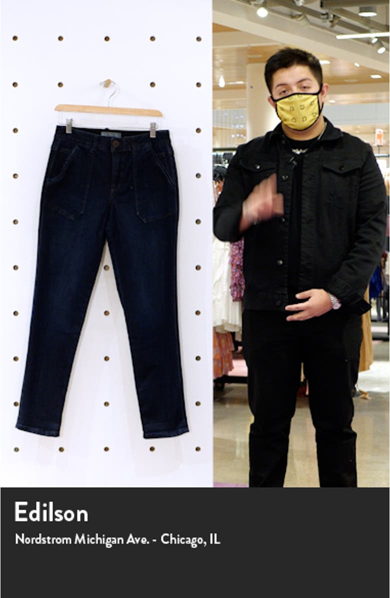 'Ab'Solution High Waist Utility Jeans, sales video thumbnail