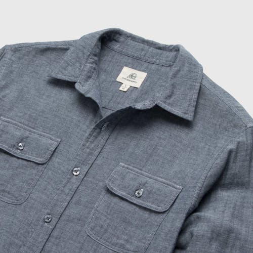 Surfside Supply Co. Zhu Double Gauze Shirt In Blue