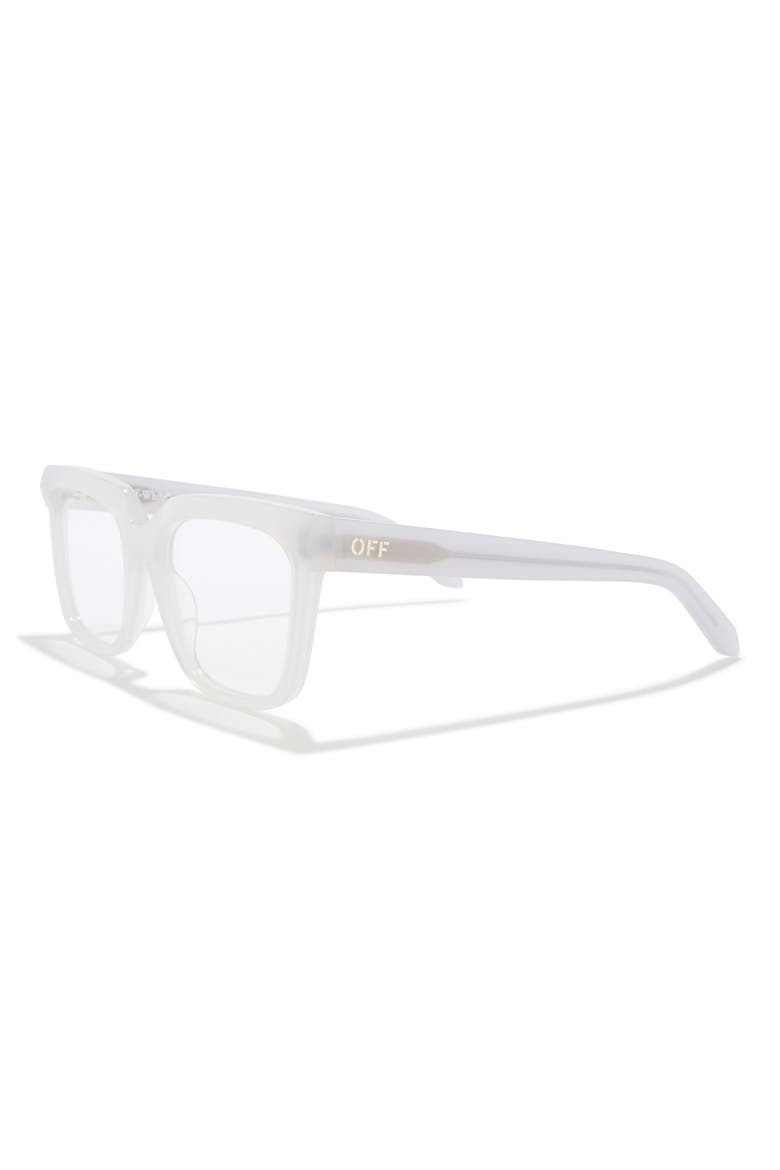 55mm Square Optical Glasses, Alternate, color, LIGHT GREY