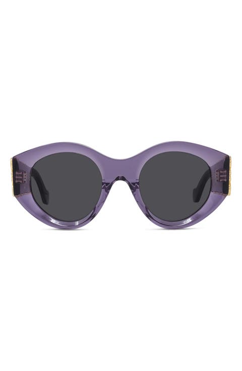 Anagram 50mm Round Sunglasses