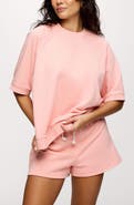 nuuds Elbow-Sleeve Cotton Blend French Terry Sweatshirt