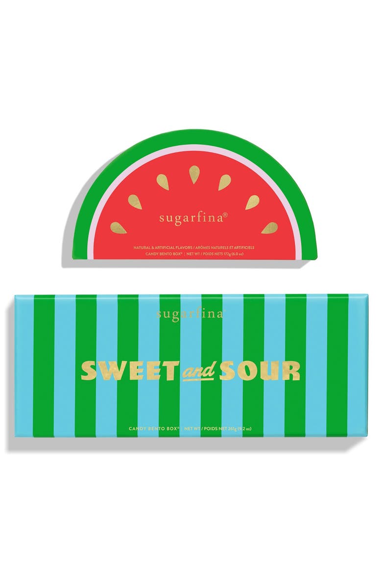 sugarfina 3-Piece Sweet and Sour Candy Bento Box, Main, color,