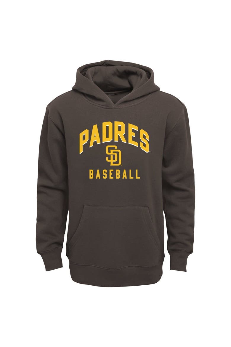 Infant Brown/Heather Gray San Diego Padres Play by Play Pullover Hoodie & Pants Set, Alternate, color, Brown