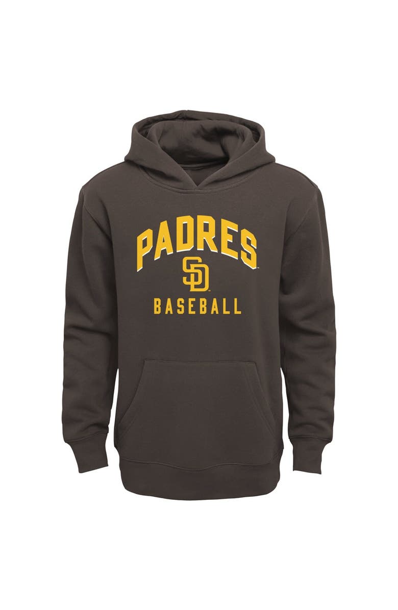 Outerstuff Infant Brown/Heather Gray San Diego Padres Play by Play Pullover Hoodie & Pants Set, Alternate, color, Brown