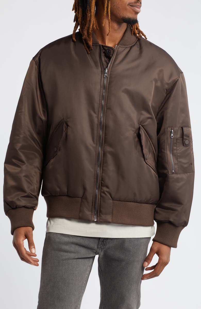 Topman MA-1 Reversible Bomber Jacket, Alternate, color, 