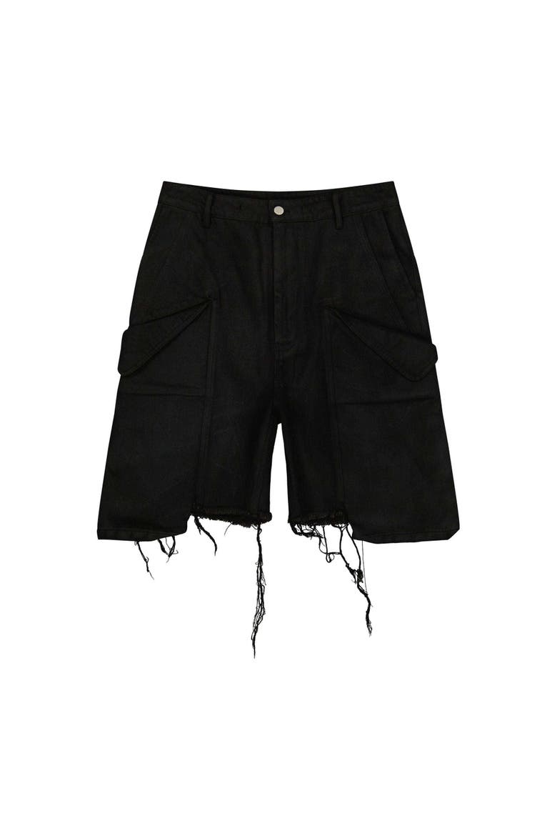 Ox Cargo Denim Short, Main, color, Black
