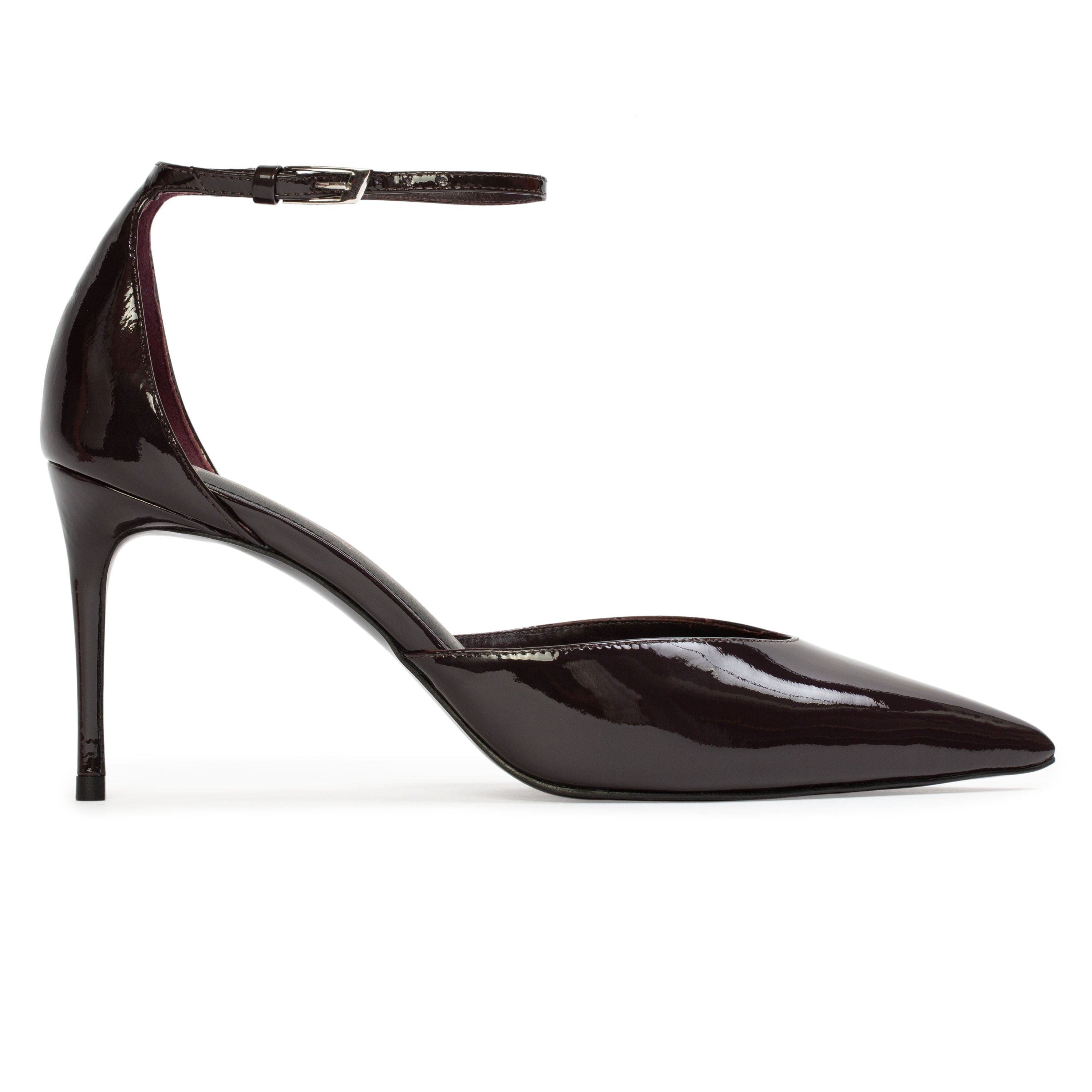 Darcie 80 Patent Pump, Main, color, Dark Plum Patent