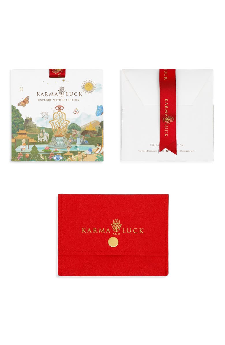 Karma and Luck Navy Enamel Evil Eye Red String Adjustable Bracelet Super Guardian, Alternate, color, Red/Silver/Navy