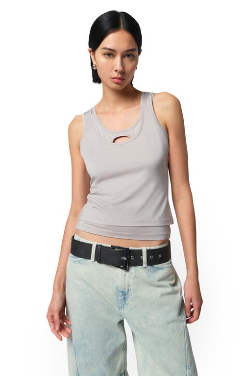 Apparis Blaze Faux Suede Belt In Ash