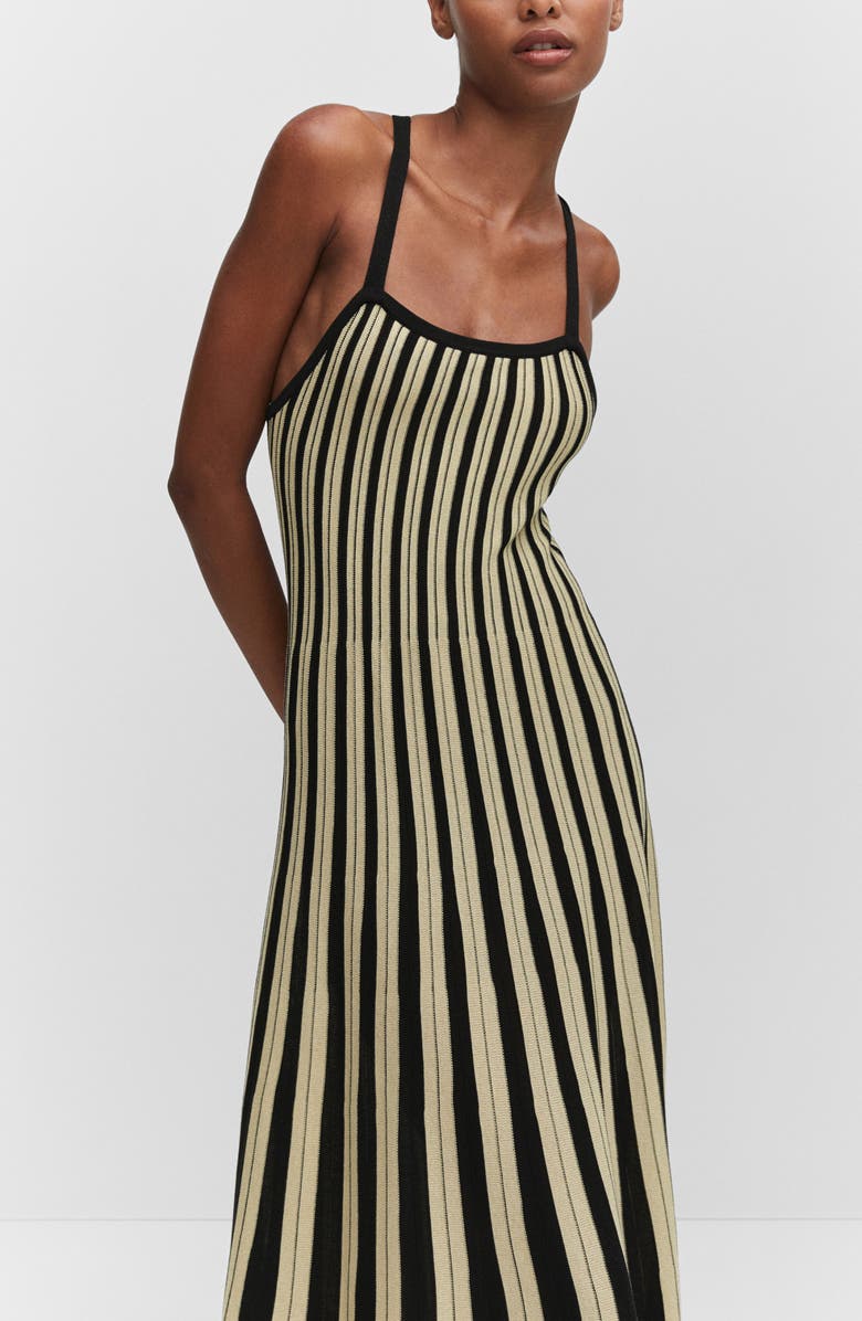 MANGO Stripe Jersey Sweater Dress, Alternate, color,