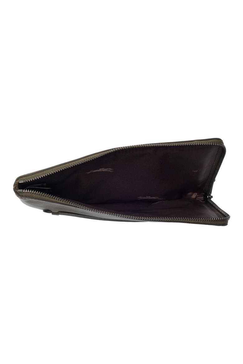 Leather Card Case, Alternate, color, KHAKI