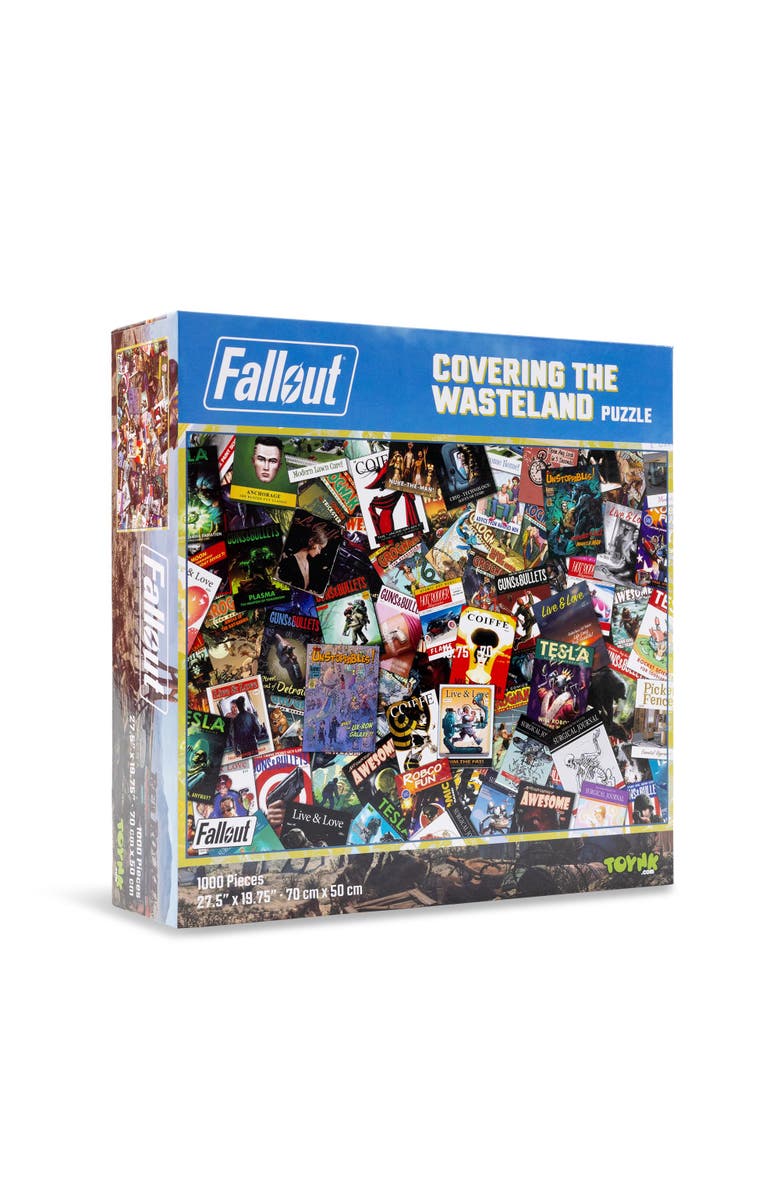 Toynk Fallout Covering The Wasteland 1000-Piece Jigsaw Puzzle | Toynk Exclusive, Alternate, color, Red
