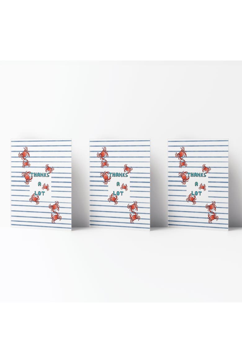 Thank You Greeting Card Pack (3ct) "Thanks A Lot Crabs", Main, color, Multi-Pack