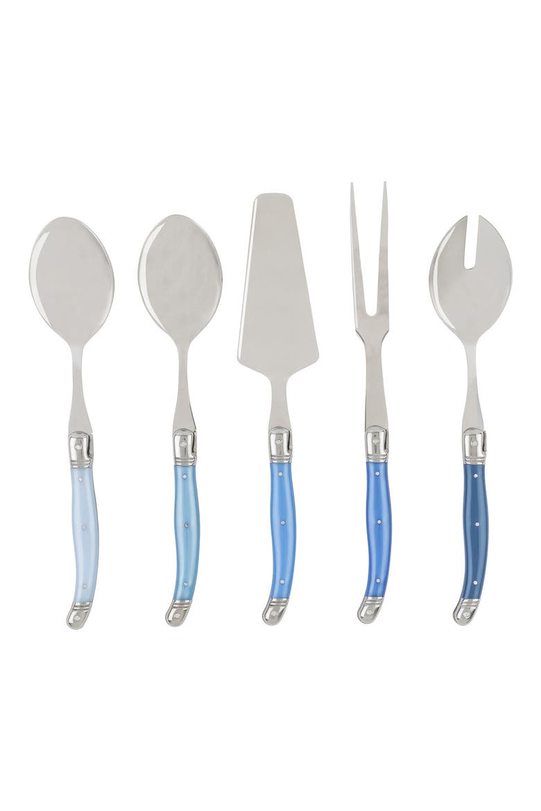 Laguiole 5 Piece Hostess Set - Shades of Blue, Alternate, color, SHADES OF BLUE