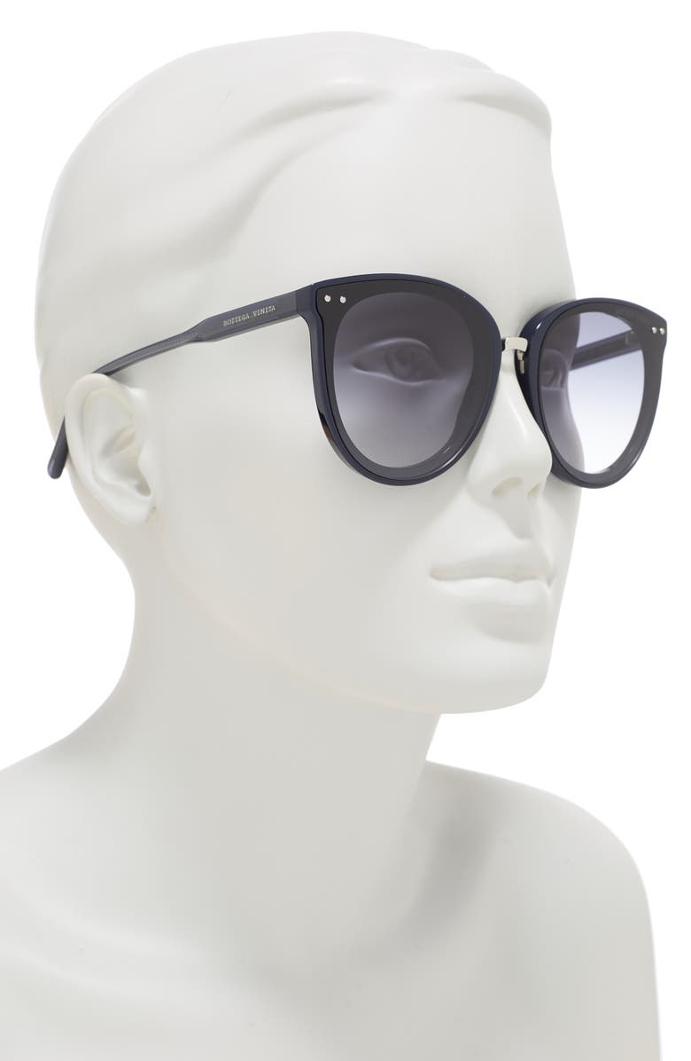 Bottega Veneta 61mm Round Sunglasses, Alternate, color,