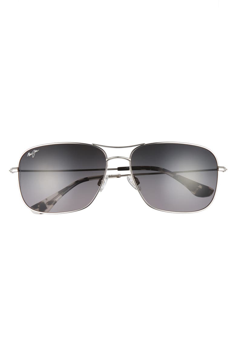 Breezeway 63mm PolarizedPlus2® Sunglasses, Alternate, color, SILVER