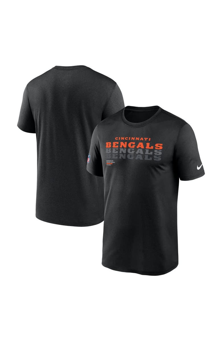 Nike Men's Nike Black Cincinnati Bengals Sideline Legend Performance T-Shirt, Main, color, Black
