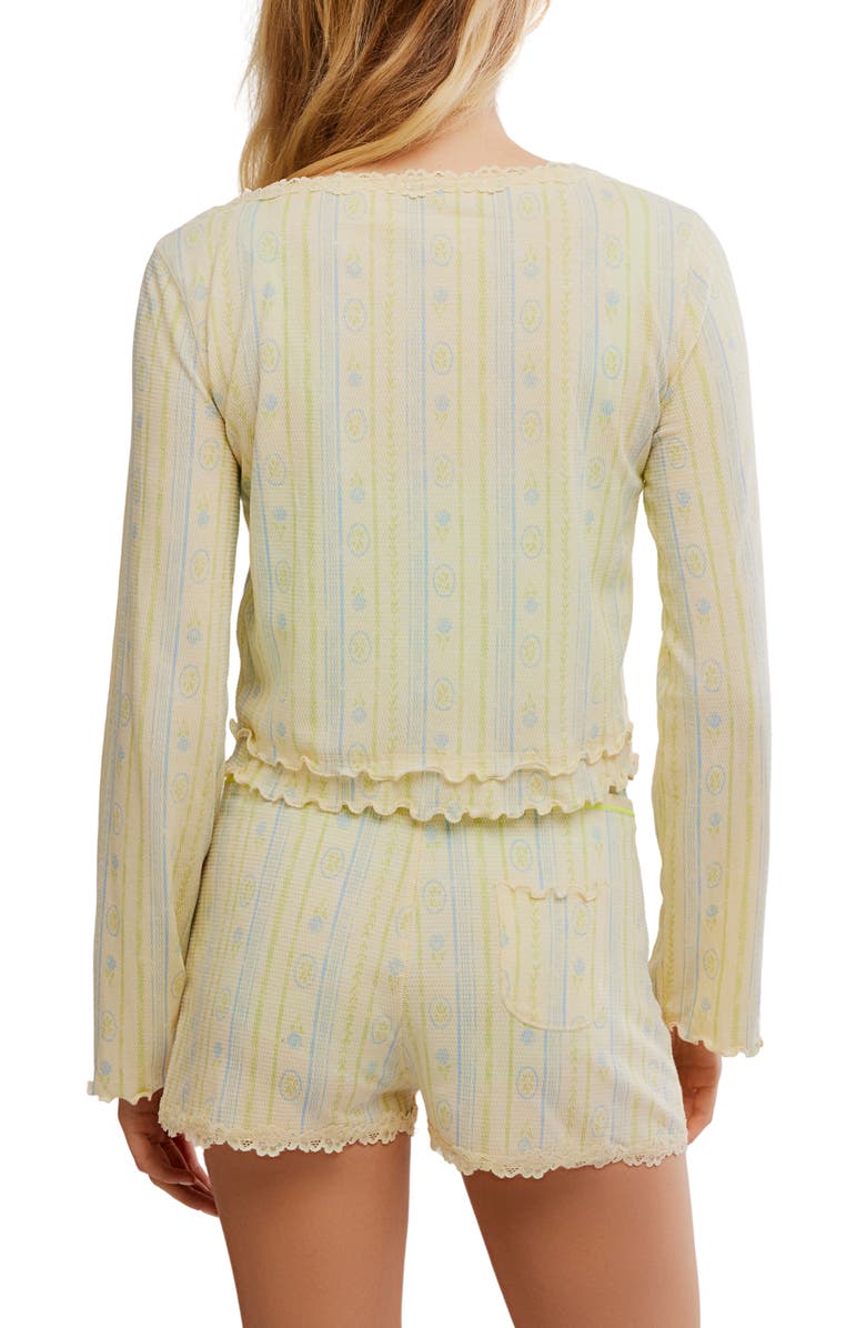 Free People Spring Break Pajamas, Alternate, color, Butter Combo
