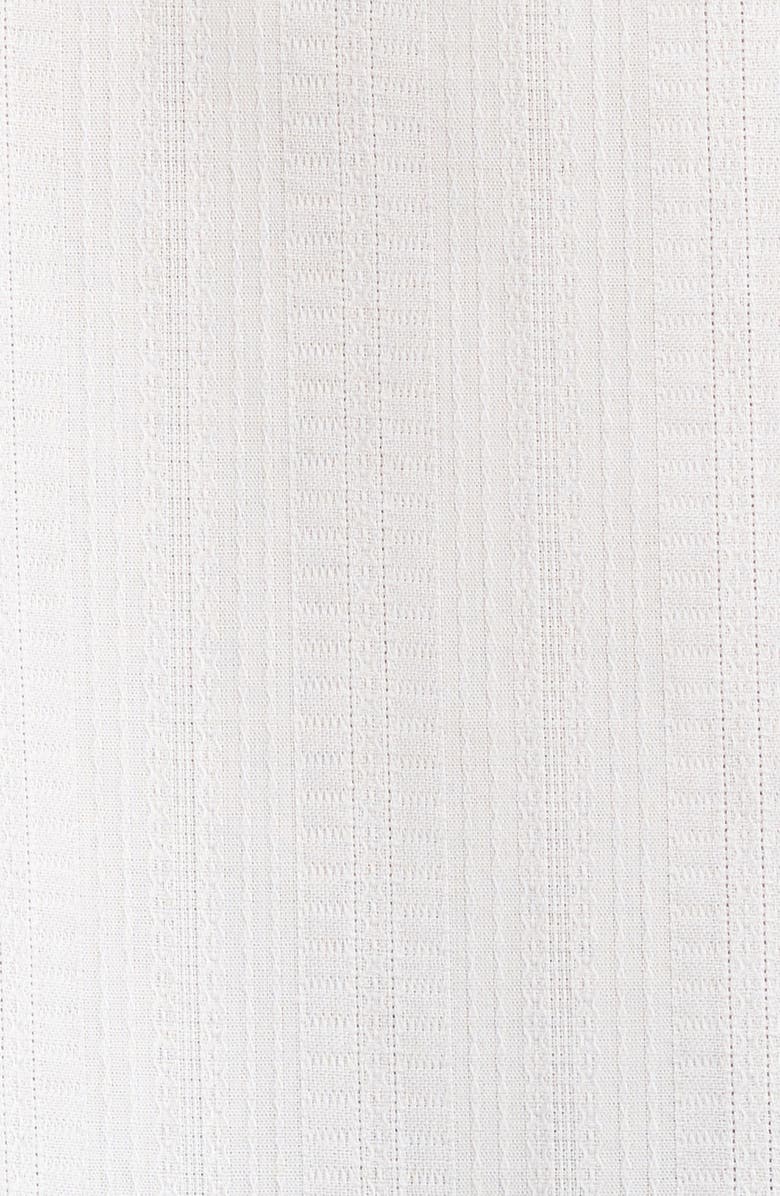 Seager Co Caldera Stripe Jacquard Short Sleeve Button-Up Shirt, Alternate, color, Vintage White