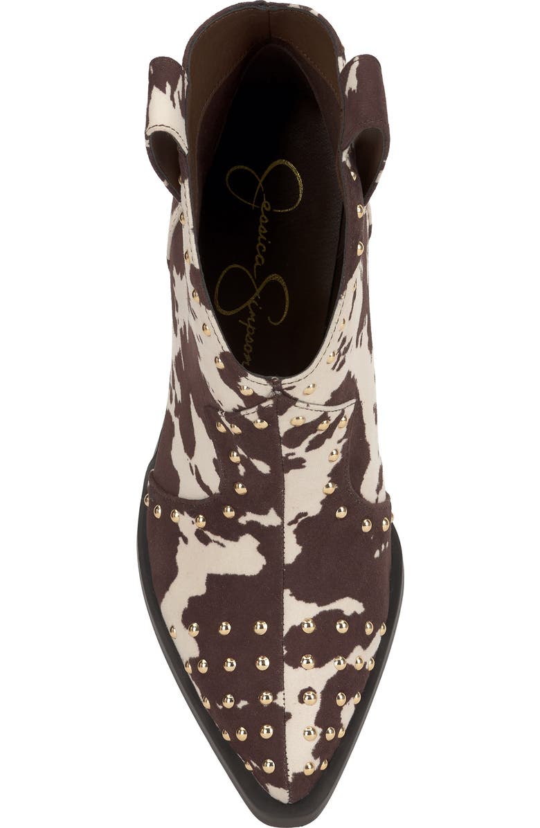 Jessica Simpson Zadie Bootie, Alternate, color, Dark Brown/ W Cpmstx