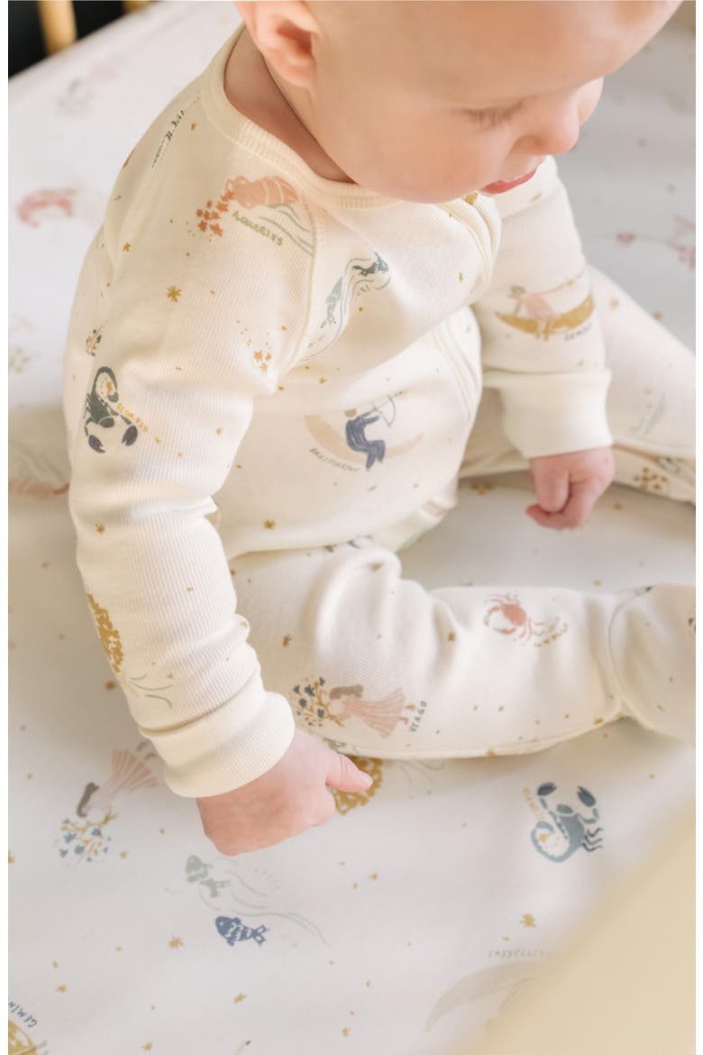 Print Rib Footie, Alternate, color, ZODIAC