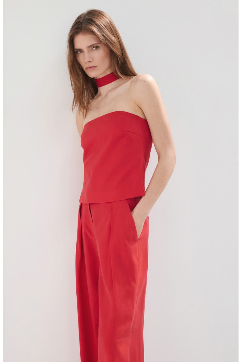 Straight Leg Pants, Alternate, color, RED