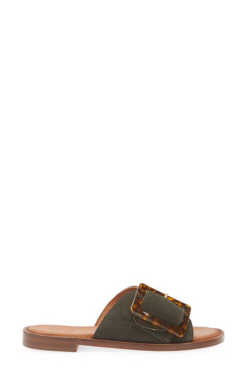 Penelope Chilvers Biarritz Buckle Sandal In Khaki