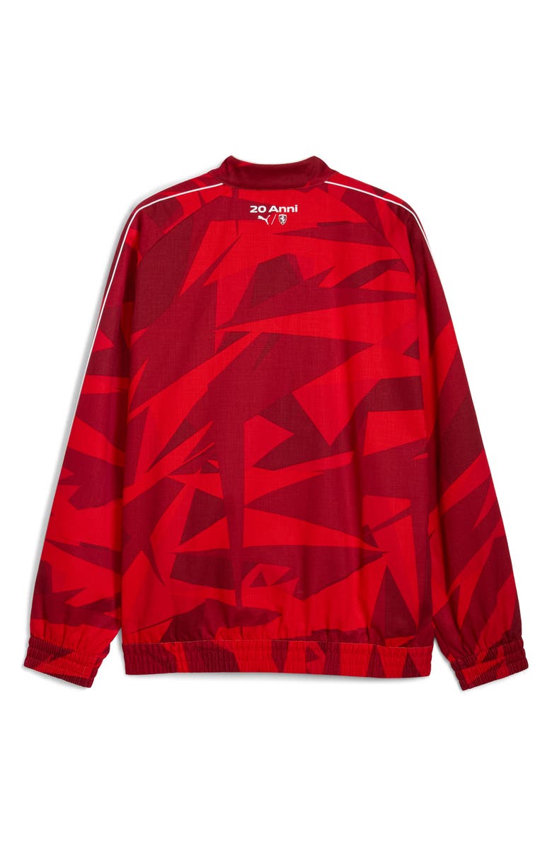PUMA x Ferrari 20 Years of Red Cotton Twill Jacket, Alternate, color, Rosso Corsa