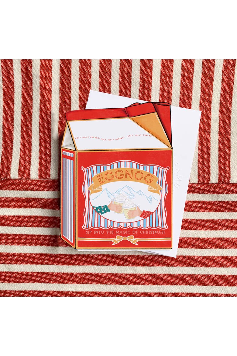 Eggnog, Slay Wishes, 12 Mugs of Christmas Winter/Holiday/Christmas Greeting Card Pack Sets, Alternate, color, Multi-Pack