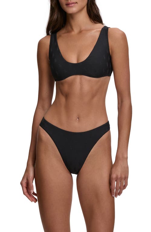 Polo Ralph Lauren Deep Scoop Bikini Top In Black