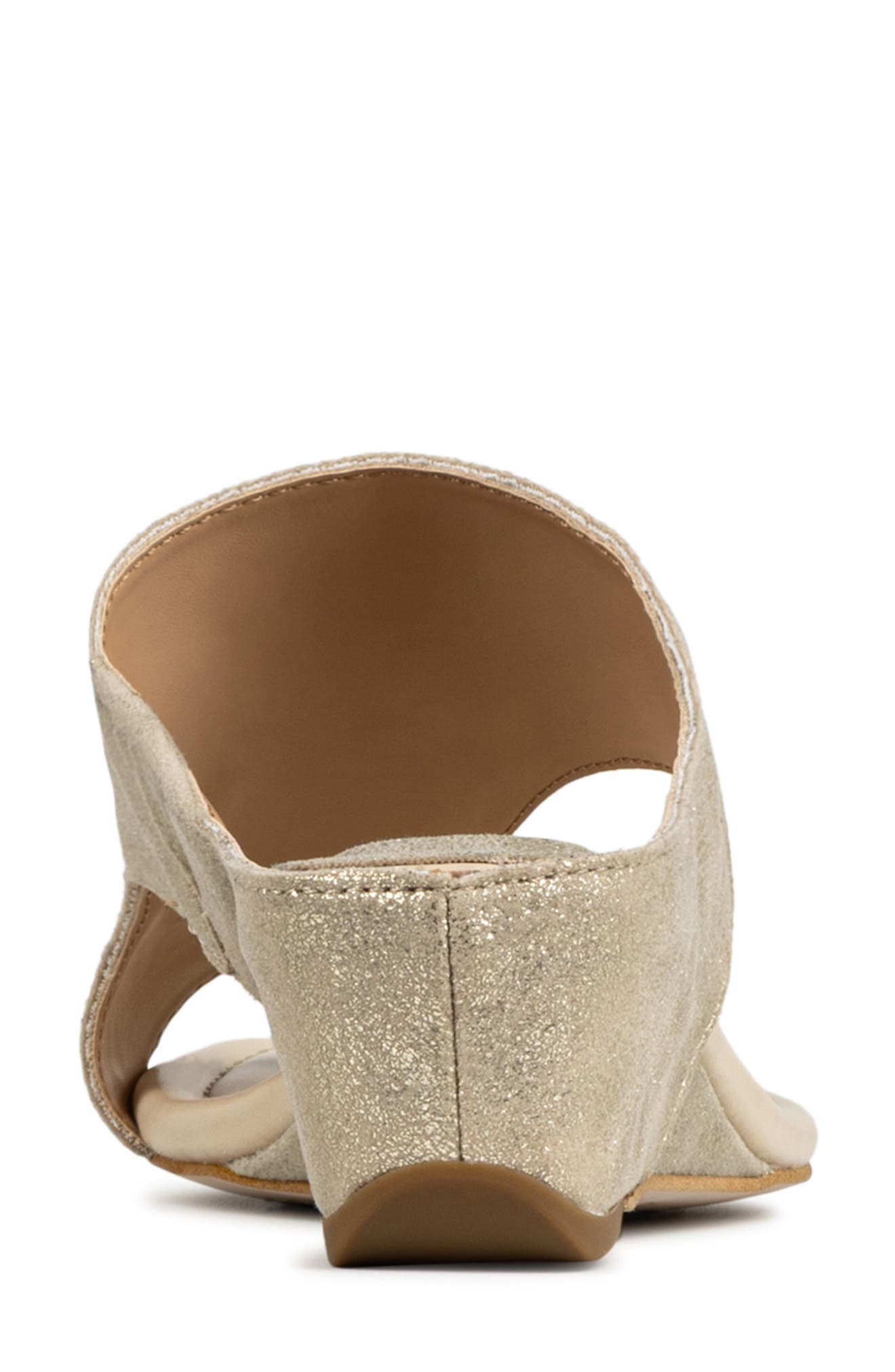 Donald Pliner Toe Loop Wedge Sandal, Alternate, color, Platino