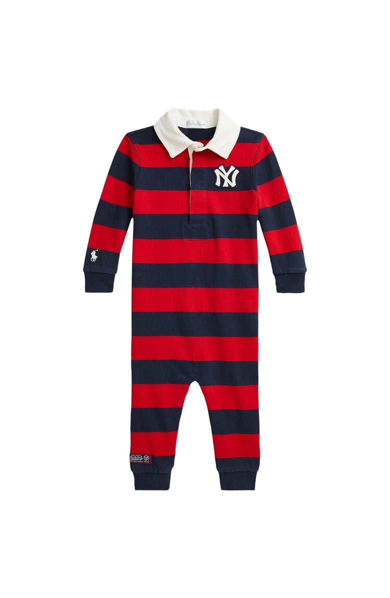 Polo Ralph Lauren Newborn Polo Ralph Lauren  Navy/Red Yankees  Coverall, Alternate, color, 