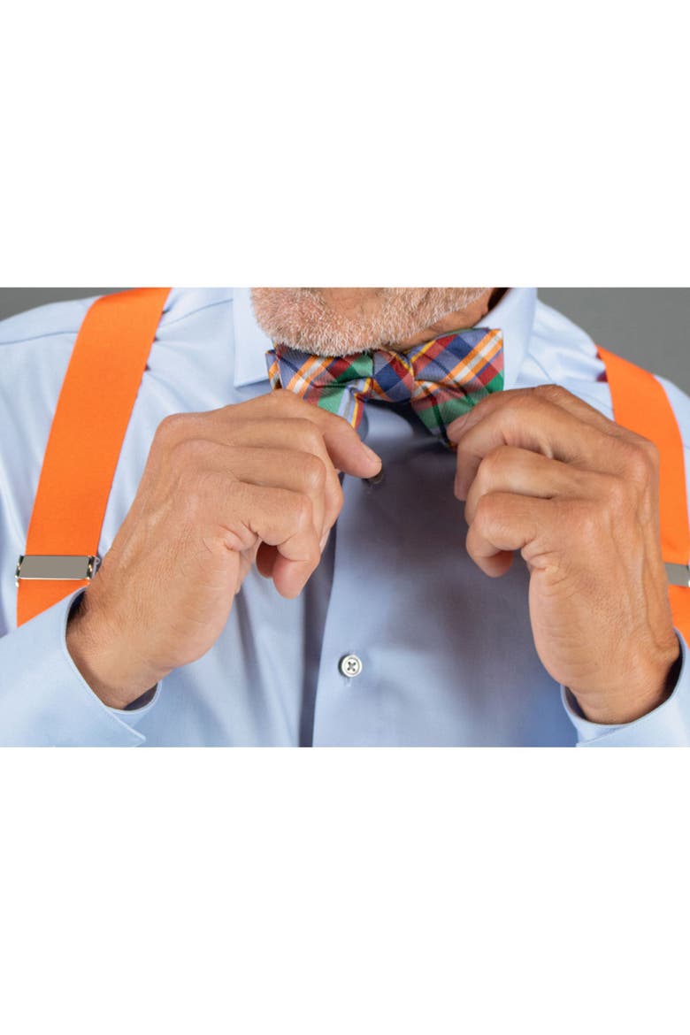Sherwood Plaid Silk Bow Tie, Alternate, color, Plaid