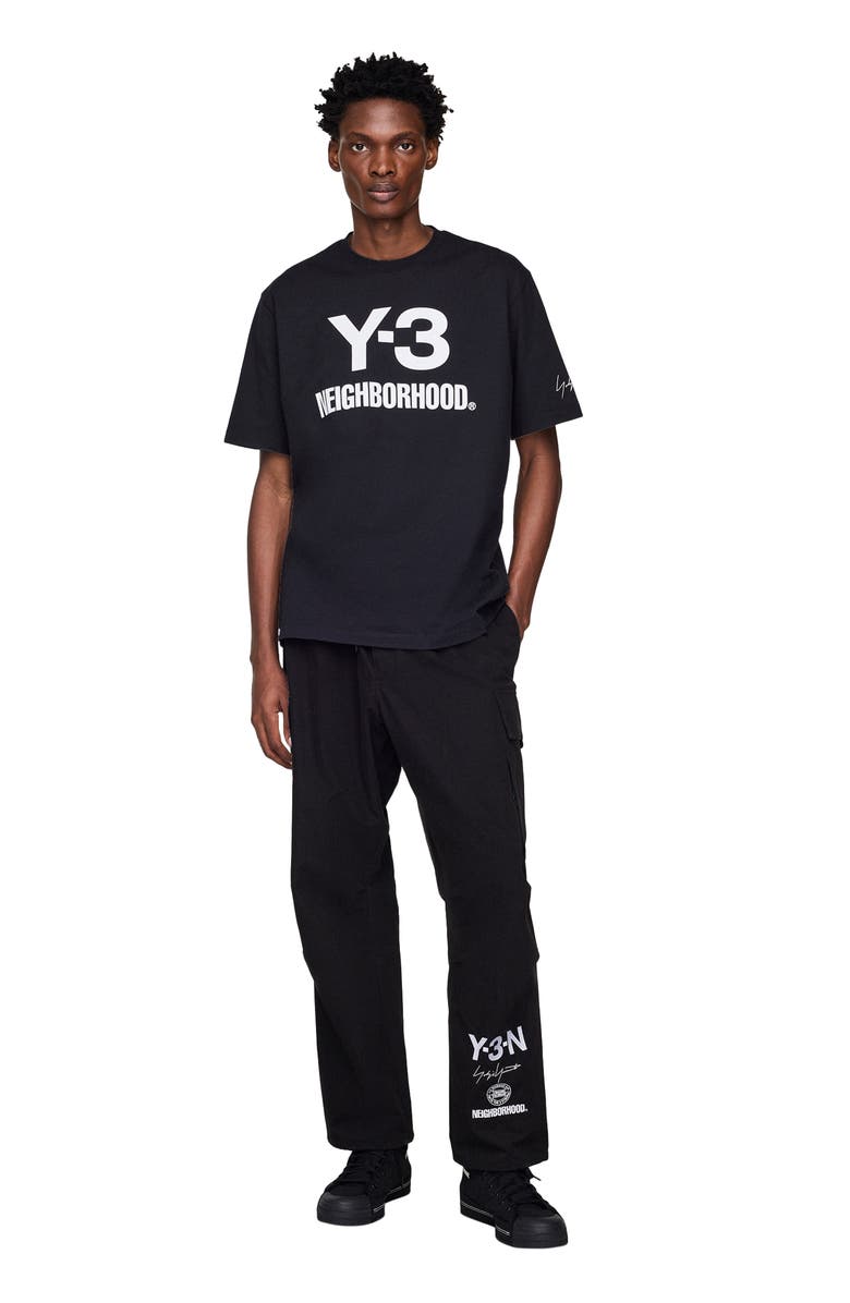 Y-3 x NEIGHBORHOOD Logo Graphic T-Shirt, Alternate, color, Black