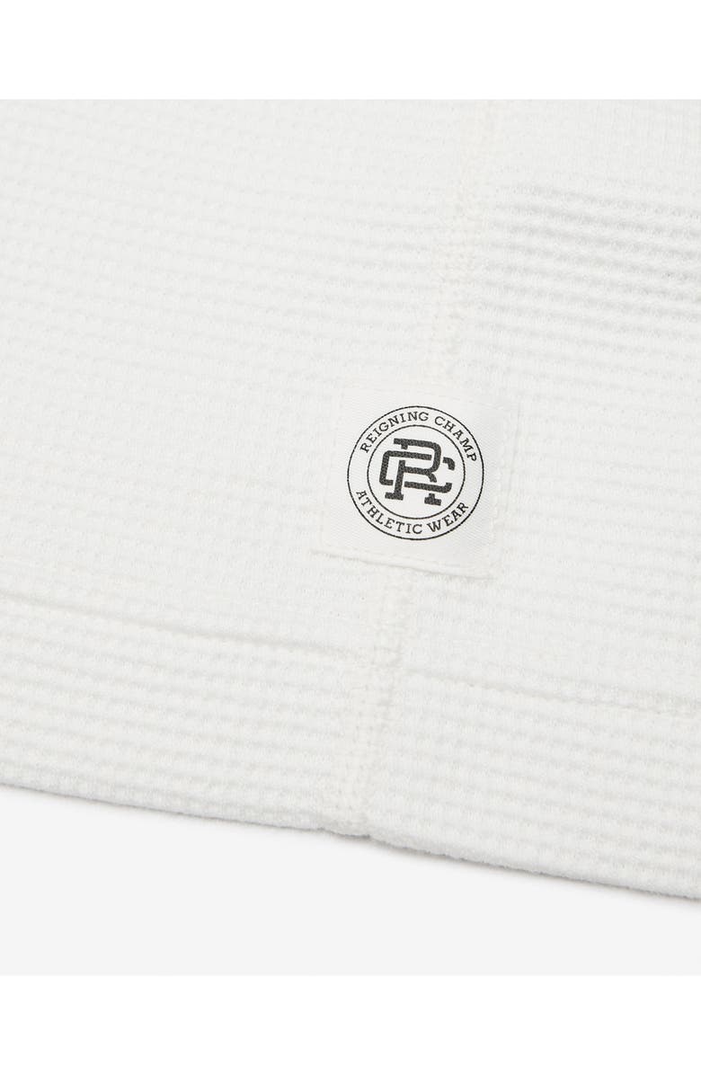 Reigning Champ Lightweight Waffle Stitch Long Sleeve T-Shirt, Alternate, color, Championship White