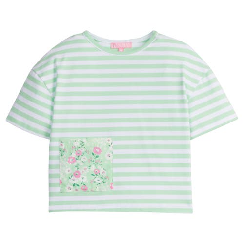 Bisby Kids' Boxy Stripe Tee In Greenville Floral