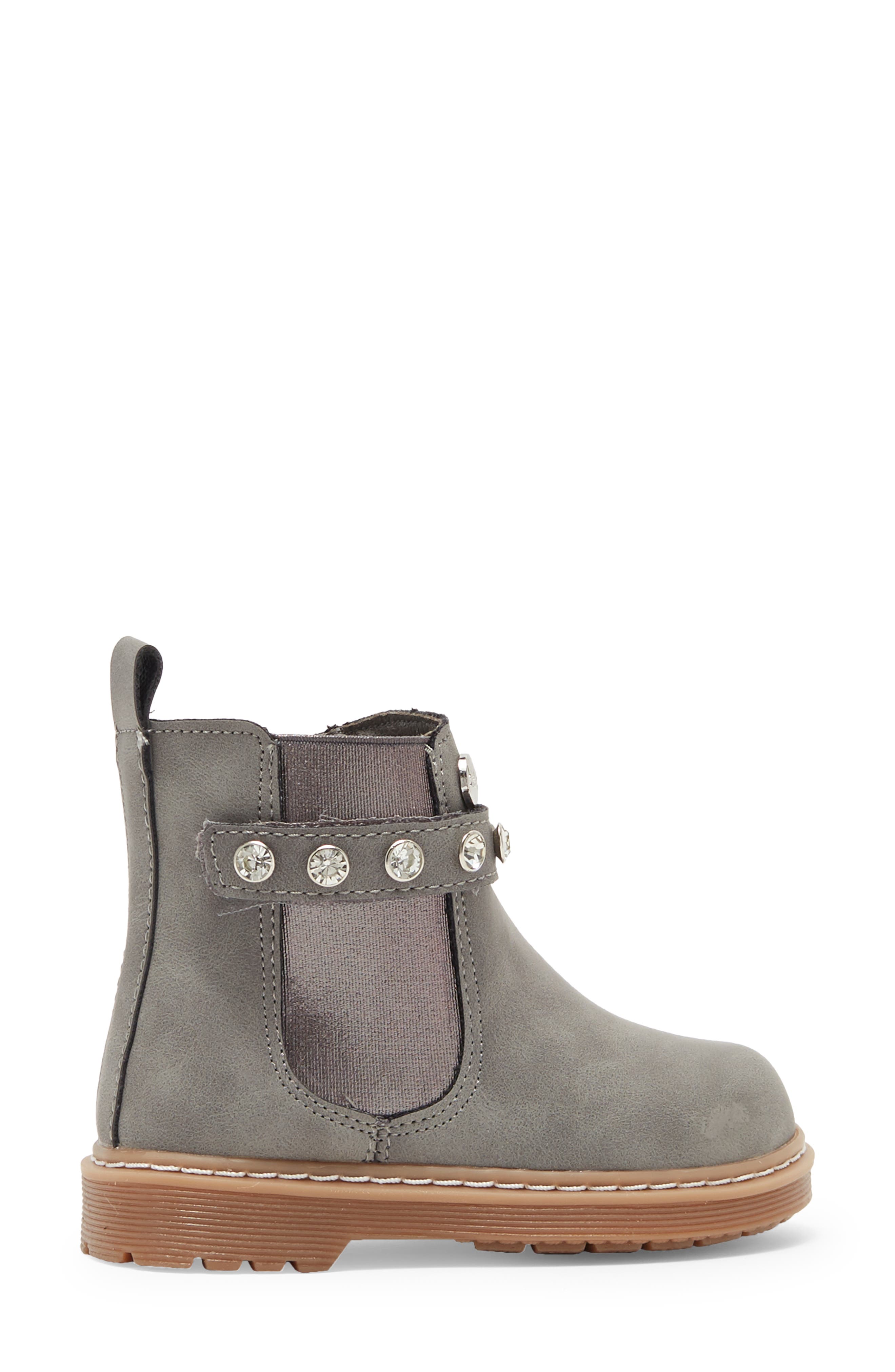 Nicole Miller Kids' Rhinestone Strap Bootie, Alternate, color, 