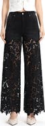 Bayeas Embellished Eyelet High Waist Wide Leg Jeans