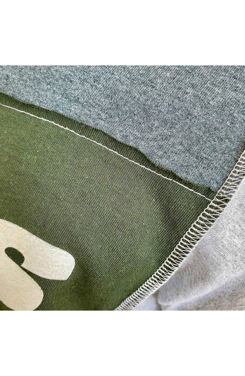 REFRIED APPAREL Men's Refried Apparel Heather Charcoal New York Jets Sustainable Split T-Shirt, Alternate, color, 