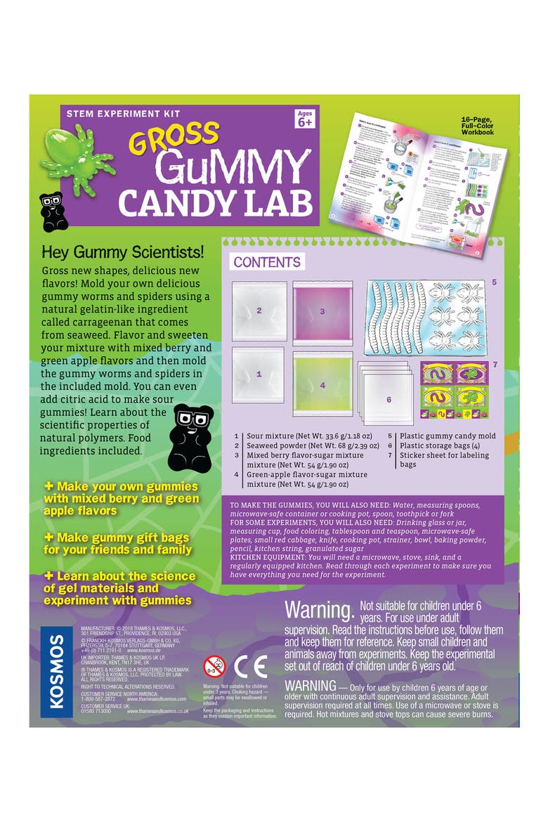 Gross Gummy Candy Lab, Alternate, color, GREEN