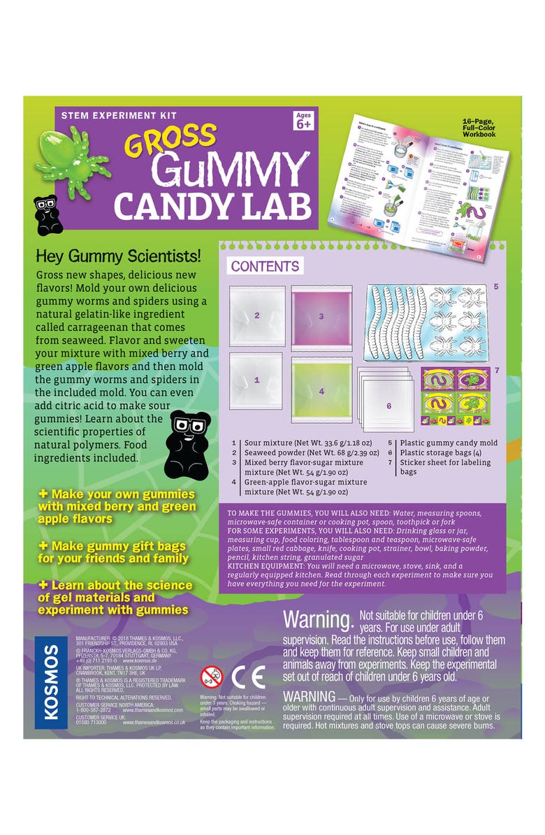 Thames & Kosmos Gross Gummy Candy Lab, Alternate, color,