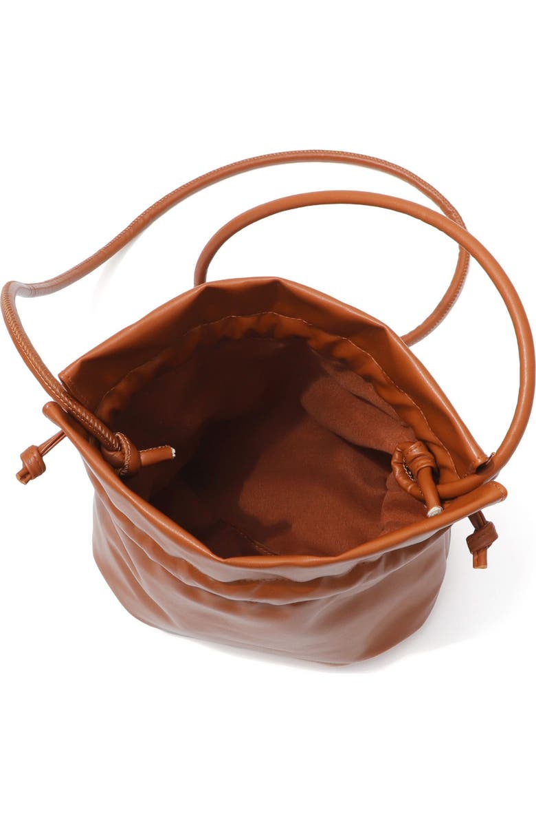 Adornia Scrunch Bucket Bag, Alternate, color, Brown