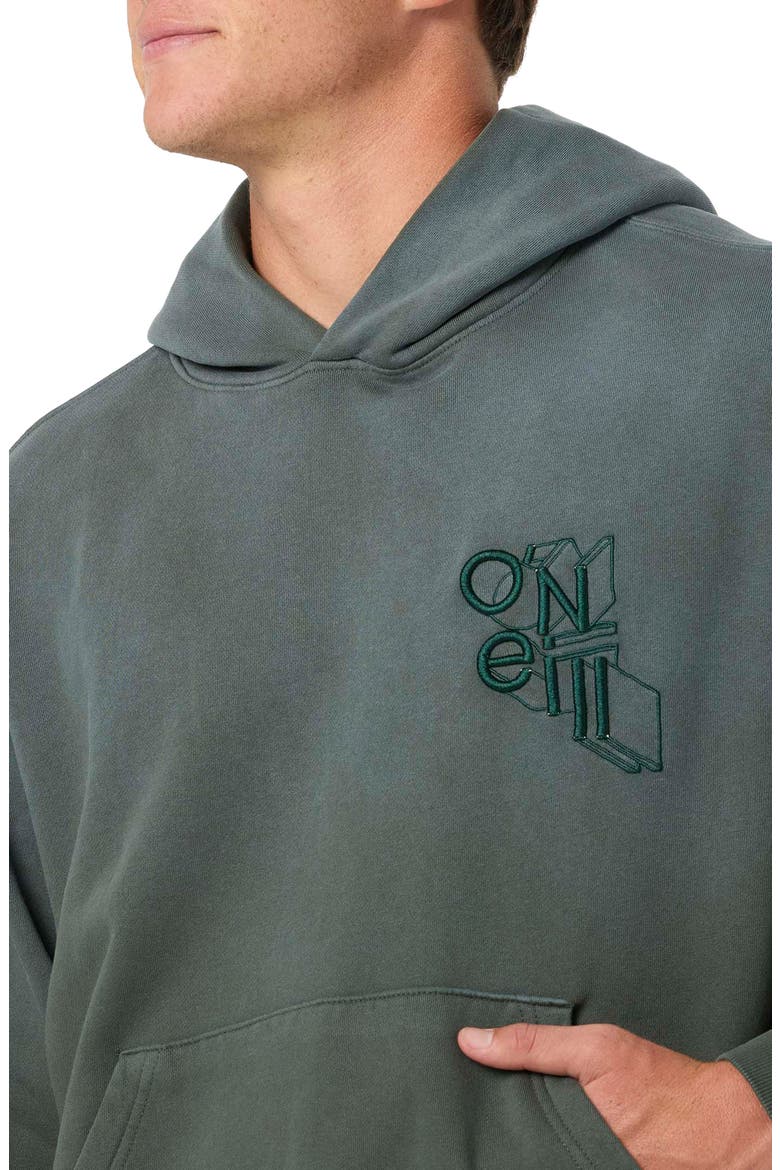 OG Logo Ombré Box Hoodie, Alternate, color, HUNTER GREEN