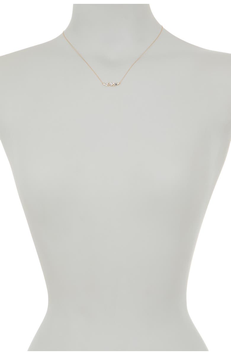 CANDELA JEWELRY 14K Yellow Gold Baguette Cut Constellation Pendant Necklace, Alternate, color,