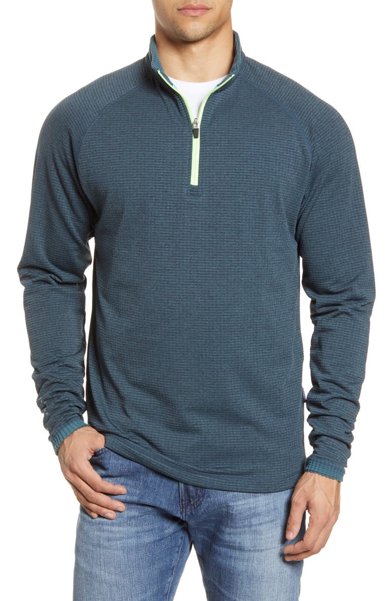 Devereux Cholla Textured Quarter Zip Pullover, Main, color, 