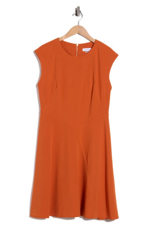 Cap Sleeve A-Line Dress