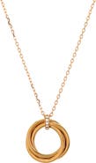 Pre-Owned Cartier Trinity Pendant Necklace 18K Yellow Gold and Diamonds