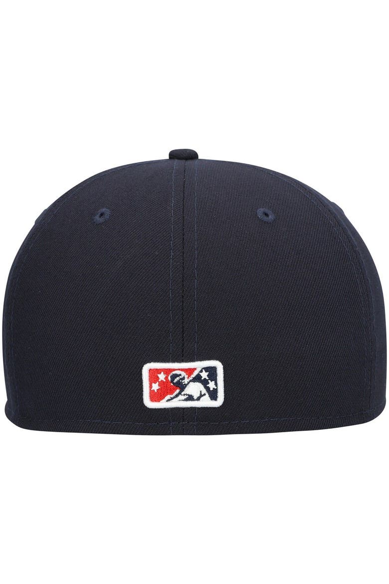 Men's New Era Navy Louisville Bats Authentic Collection Team Alternate 59FIFTY Fitted Hat, Alternate, color, Navy
