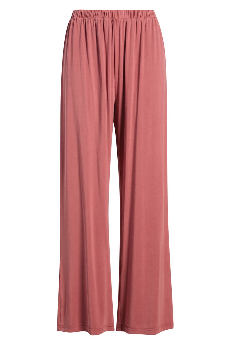 Luci Wide Leg Jersey Pants, Alternate, color, ANTIQUE ROSE
